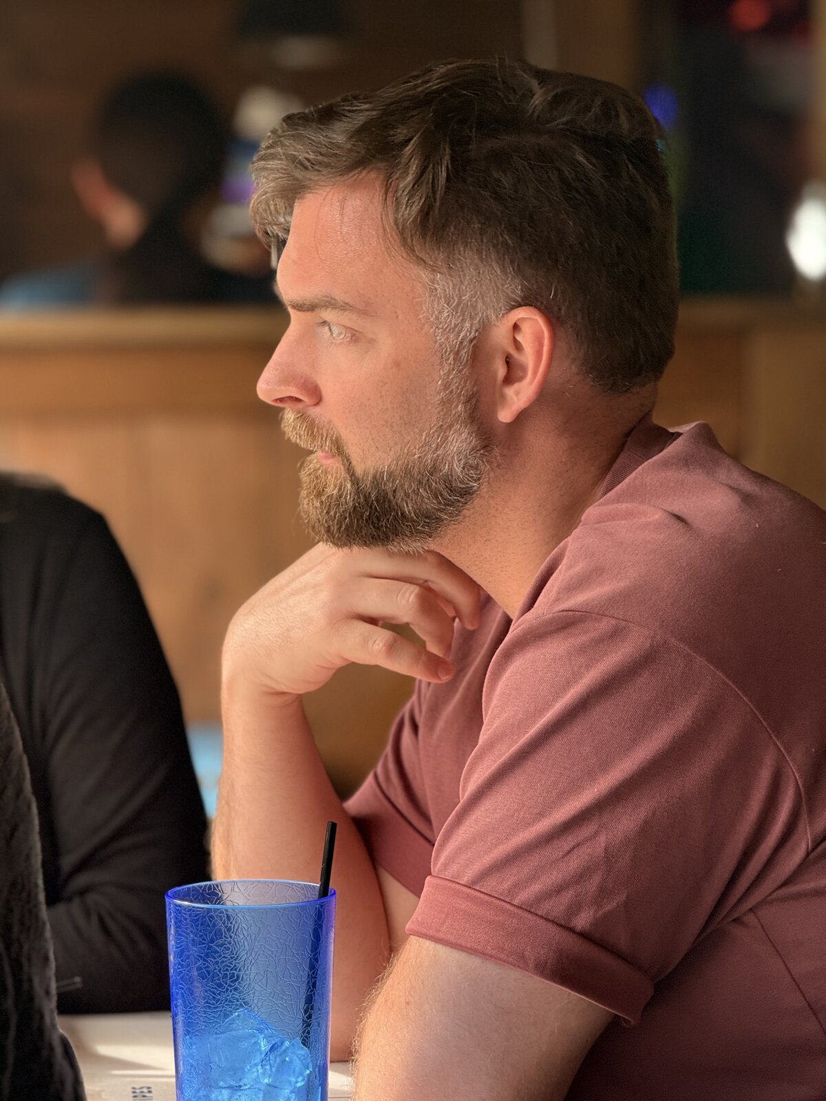 Martin, pensive cocktail